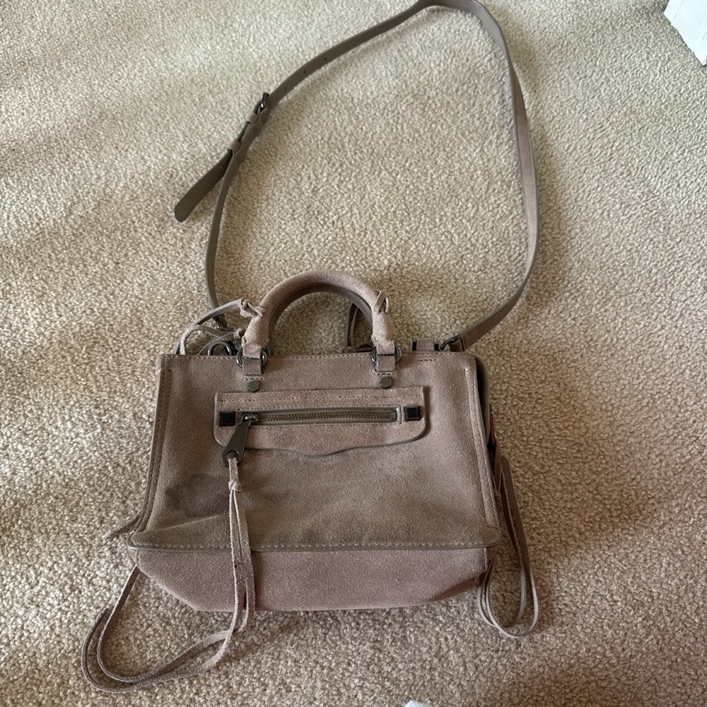 Rebecca Minkoff - Taupe Leather Crossbody Bag